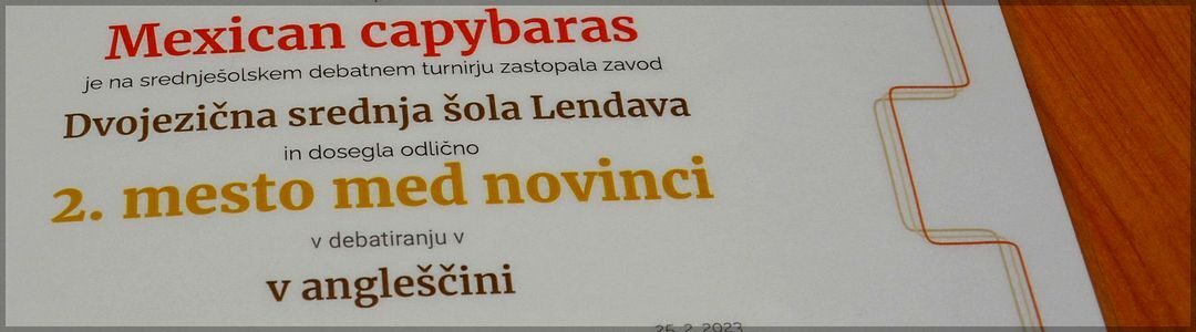 Debatni turnir na Prvi gimnaziji Maribor