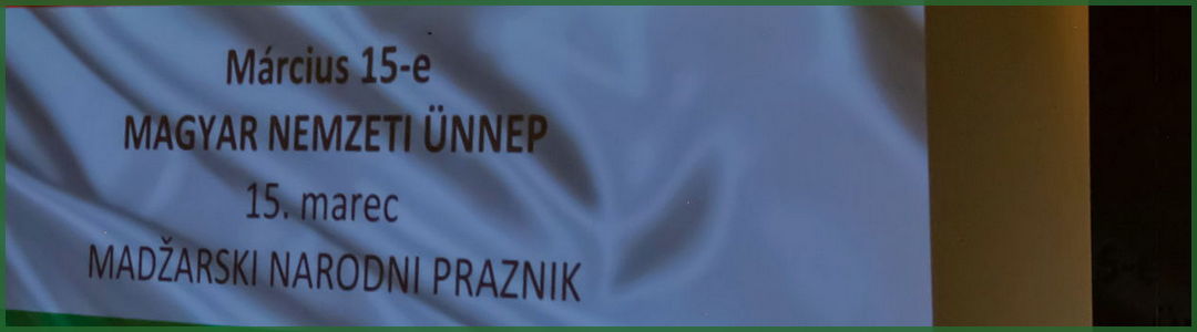 Madžarski narodni praznik – spominska slovesnost ob 15. marcu