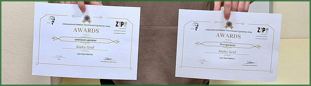 Kiváló eredmény a nemzetközi középiskolai vitaversenyen Ljutomerben