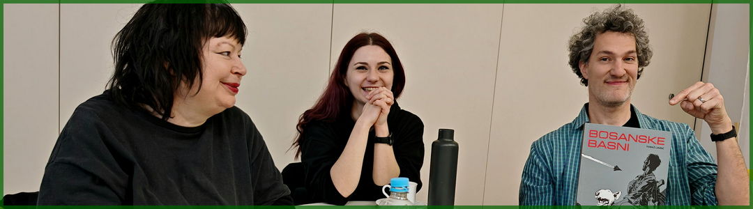 Obisk stripovskih ustvarjalcev na krožku