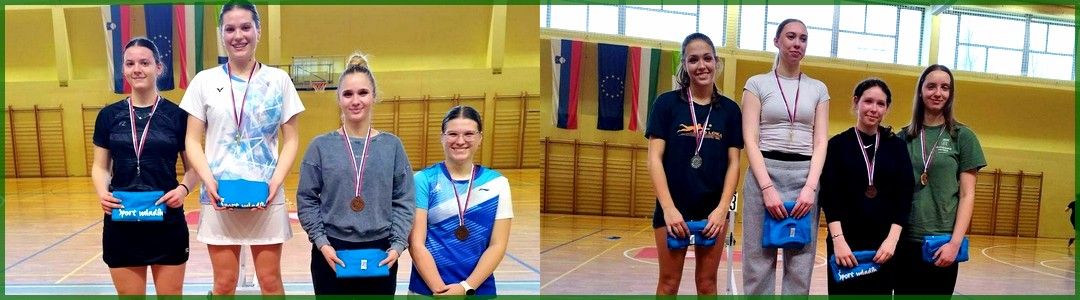 Dve zlati in ena bronasta medalja na Državnem posamičnem srednješolskem tekmovanju v badmintonu